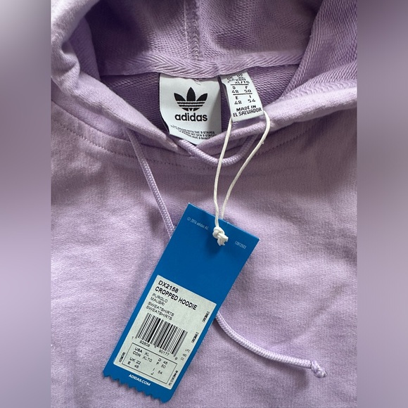 Adidas Lilac cropped hoodie - Picture 2 of 3
